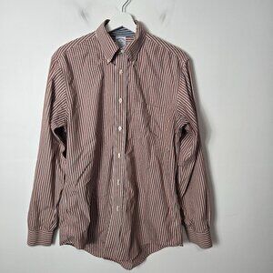 Brooks Brothers Men's Size M Regent Button-Up Supima Cotton Shirt Check Print